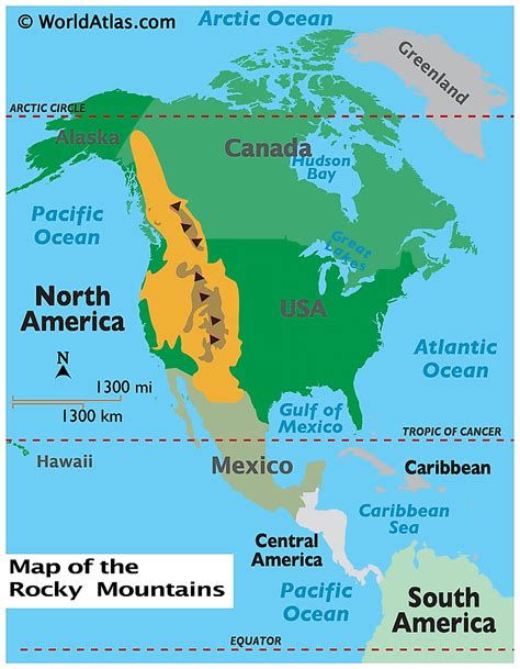 World Map Of The Rocky Mountains - Darice Fleurette