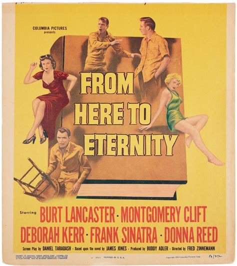 From Here to Eternity Original 1953 U.S. Window Card Movie Poster ...