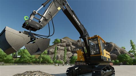 Excavator clamshell bucket FS22 - KingMods