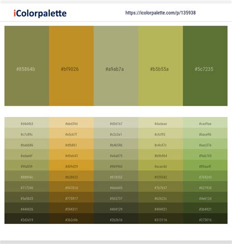 1 Latest Color Schemes with Marigold And Chalet Green Color tone ...