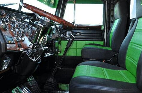 Green and. Black. Interior. Peterbilt | Diesel. Wagons | Pinterest