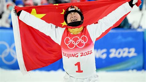 Winter Olympics 2022 - Xu Mengtao takes gold in the women’s freestyle ...