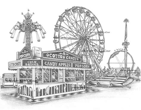 Prints of Historical Buildings and Carnivals | Perspective drawing ...