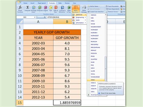 How to Calculate Standard Deviation in Excel: 10 Steps