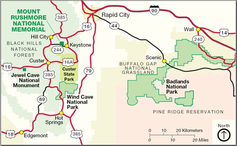 Mount Rushmore South Dakota Map | The U.S. National Park Service took ...