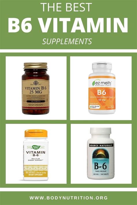 The Best B6 Vitamin Supplements | Vitamins, Health and wellness, Health