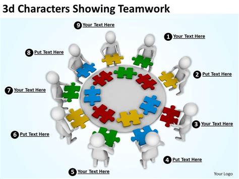 3d Characters Showing Teamwork Ppt Graphics Icons Powerpoint ...