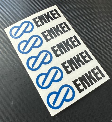 5 Enkei Logo Vinyl Decals Stickers for Spokes of Wheels Rims You Choose ...