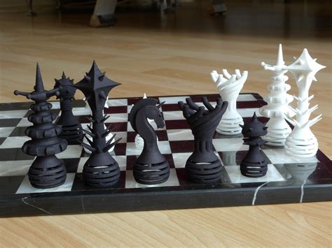 Chess Set 3D Model 3D printable .stl - CGTrader.com