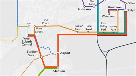 Cities: Skylines - City Rail Transit Map - YouTube