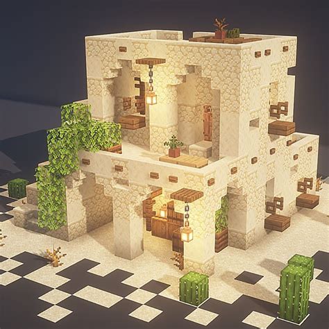 DESERT HOUSE MINECRAFT | Minecraft architecture, Minecraft farm ...