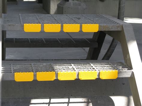 Anti Slip Safety Stair Nosing Treads - Yellow