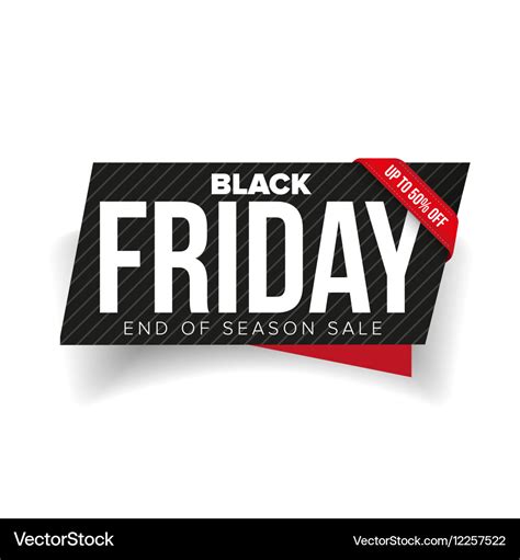 Black friday sale banner template Royalty Free Vector Image