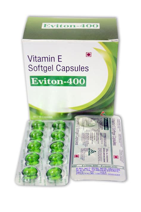 400 Mg Vitamin e capsules, 10 X 10, Rs 50 /strip Nutrition Planet ...