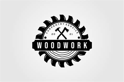 Carpentry Saw Blade Badge Logo Design Graphic by ikershandy · Creative ...