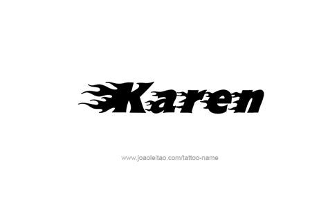 Karen Name Tattoo Designs - Tattoos with Names