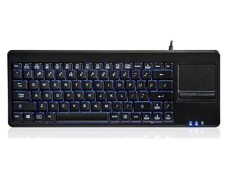 Perixx PERIBOARD-315H, Wired USB LED Backlit Keyboard with Touchpad ...