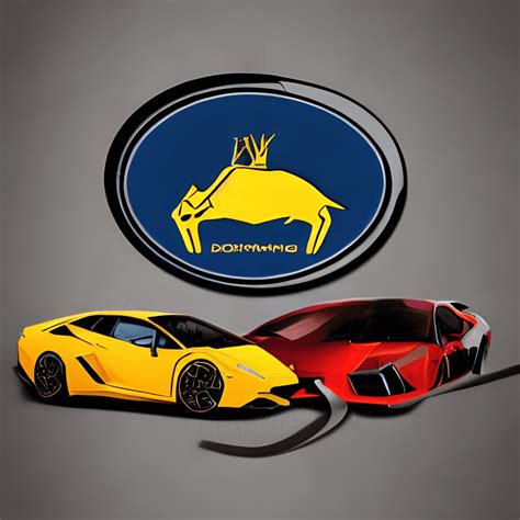 Lamborghini Logo Sticker · Creative Fabrica