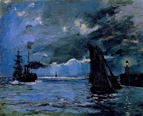 Seascape, Night Effect - Claude Monet - WikiArt.org - encyclopedia of ...