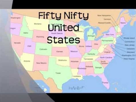 Fifty Nifty Song and Lyrics - YouTube