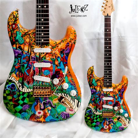 Custom Painted Guitars Stratocasters Acoustic