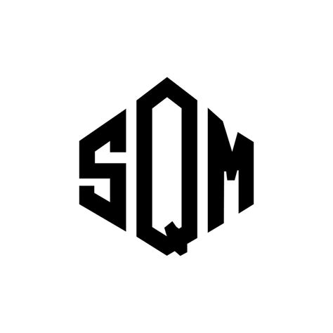 SQM letter logo design with polygon shape. SQM polygon and cube shape ...