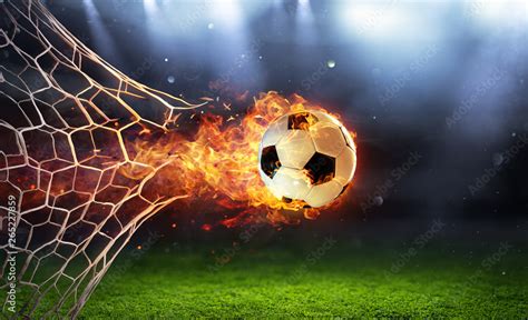 Soccer Ball With Flames – dshudffg