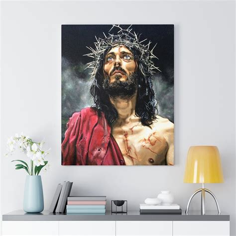 Jesus Canvas Wall Art Christian Home Decor | Etsy