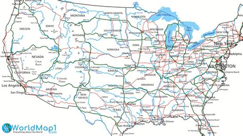 Us Maps With Cities And Highways