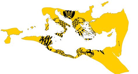 Byzantine empire map shape flag by Juan103801 on DeviantArt