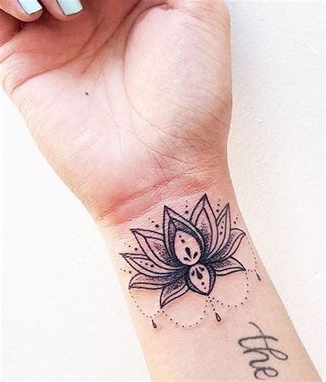 100+ Most Popular Lotus Tattoos Ideas for Women | Flower wrist tattoos ...