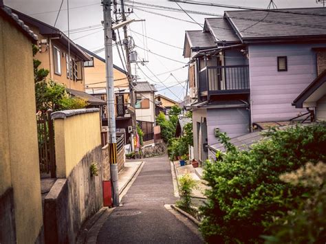 Japanese town, Japanese neighborhood, Japan house design