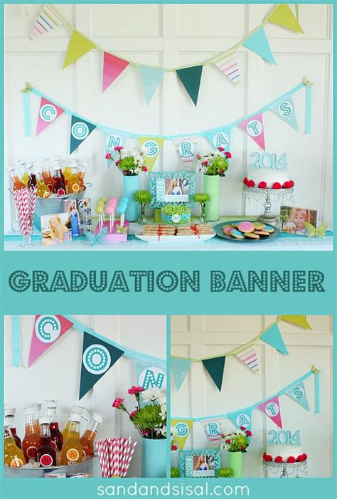 DIY Graduation Banner - Sand and Sisal