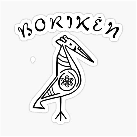 "Boriken Taino bird art" Sticker for Sale by ShopBabyPinkco | Redbubble