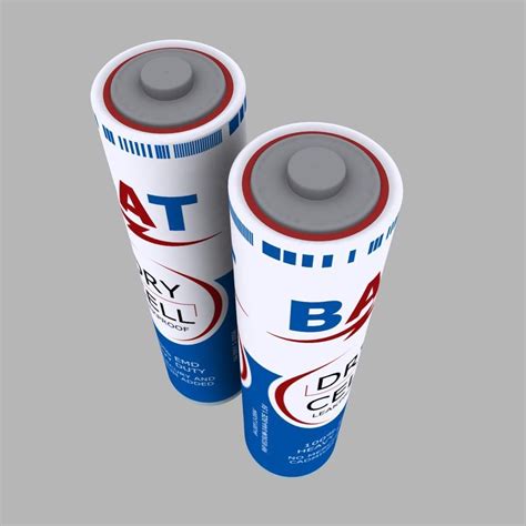 Dry Cell Battery 3D Model .max - CGTrader.com