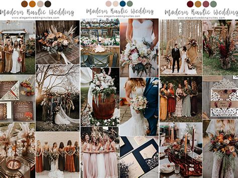 7 Pretty Chic Modern Rustic Wedding Colors and Ideas ...