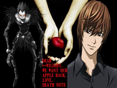 Death Note Wants their apple. by MistressYukiTraigen on DeviantArt