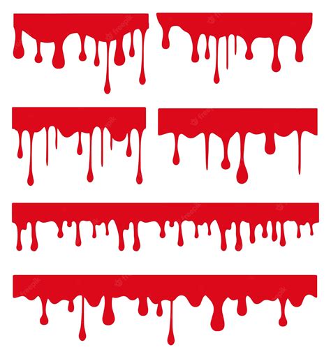 Premium Vector | Dripping Blood Vector Pack