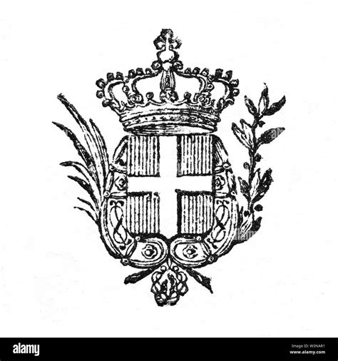 Coat of arms of the Kingdom of Sardinia 7 Stock Photo - Alamy