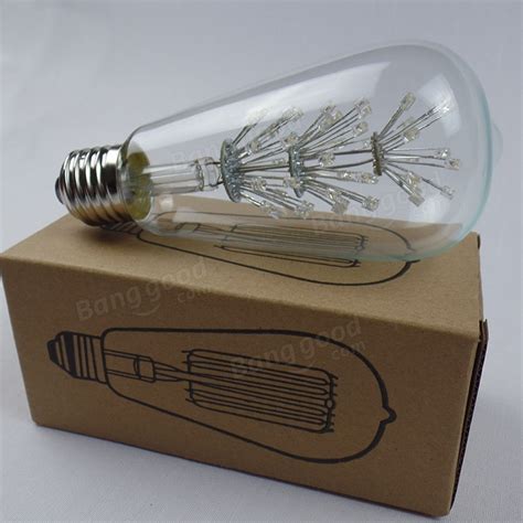 E27 LED Bulb 3W Warm White 110V/220V ST64 Edison Style Light Bulb - US ...