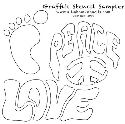 Graffiti Art Stencils and Free Stenciling Patterns