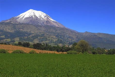 Pico de Orizaba volcano, Mexico. Landscape of Pico de Orizaba volcano ...