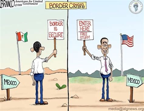 a cartoonists perspective - Obama's Immigration Reform