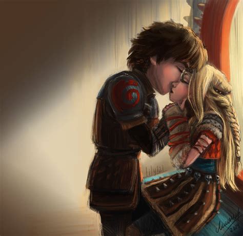 Hiccup and Astrid by Lily-121 on DeviantArt