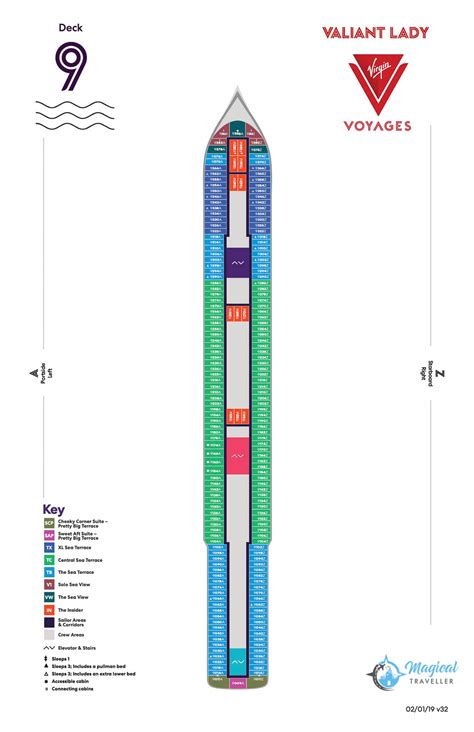 Valiant Lady Deck Plan: A Comprehensive Deck-by-Deck Tour | Magical ...