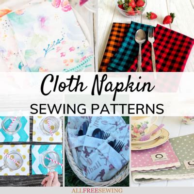 18 Fun Fast and Fancy Cloth Napkin Patterns | AllFreeSewing.com