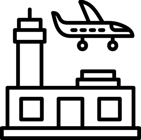 Airport Vector Icon Design 16508048 Vector Art at Vecteezy