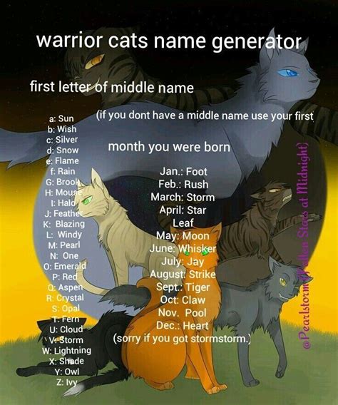 Warrior Cats Oc Generator | Care About Cats