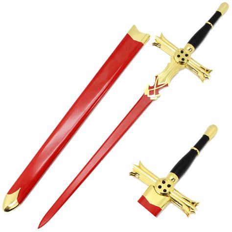 Mikaela Hyakuya Red Anime Wooden Sword Cosplay Weapon