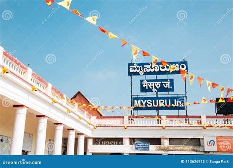 Mysore Railway Station in India Editorial Stock Photo - Image of asia ...